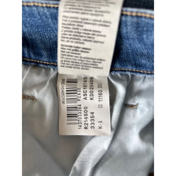 Mavi Womens‎ Pixie Denim Jean Shorts Stretch Cuffed Hem Size 30 Mid Wash - Picture 9 of 9